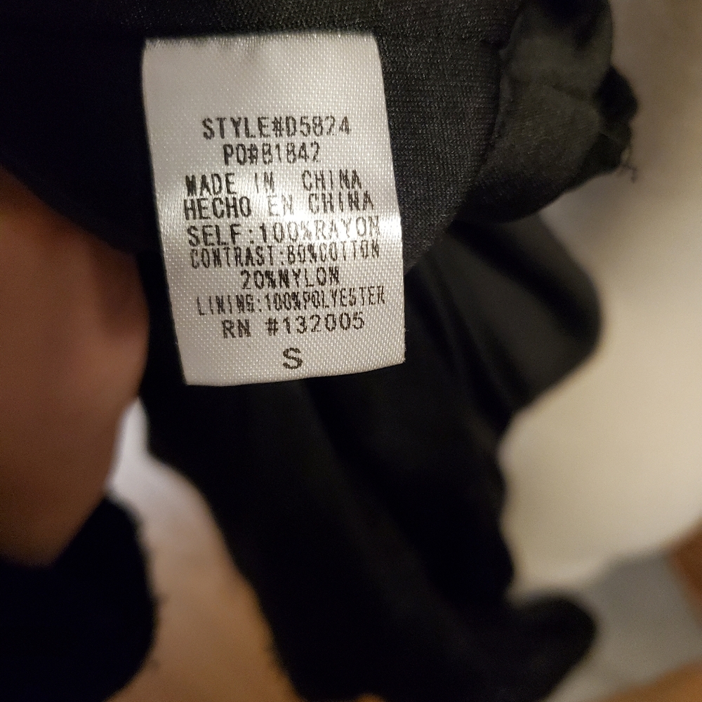 Doen Style Mini Tent Vintage Mini Swing 70s Small Black and Orange Lace Dress - Picture 11 of 14